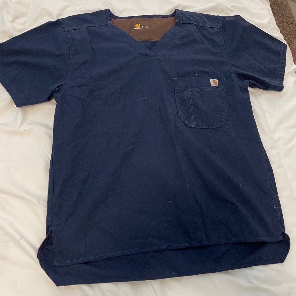 Navy Men's Carhartt Scrub Set (S)
